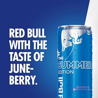 Red Bull Energy Drink 250 ml x 24 (Pack of 6 x 4) & Energy Drink Summer Edition Juneberry 250 ml x12