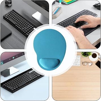 Mice Pad - 25 Cm Pointer Mat with Wrist Rest, Eva Comfortable | Ergonomic Multi Touch Navigation Mouse Keyboard Pad for Office Home Women Men Adults Setup