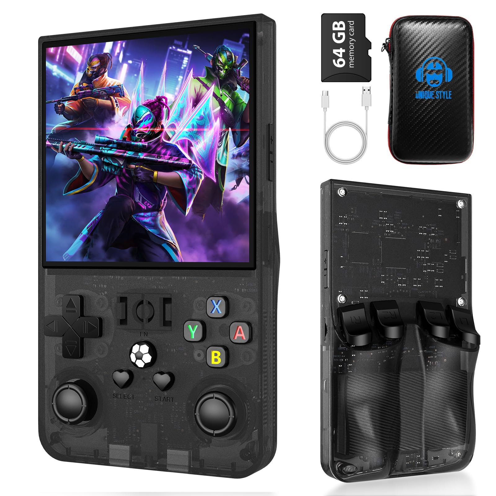 Retro Portable Game Console R36-Max, Système Linux Open