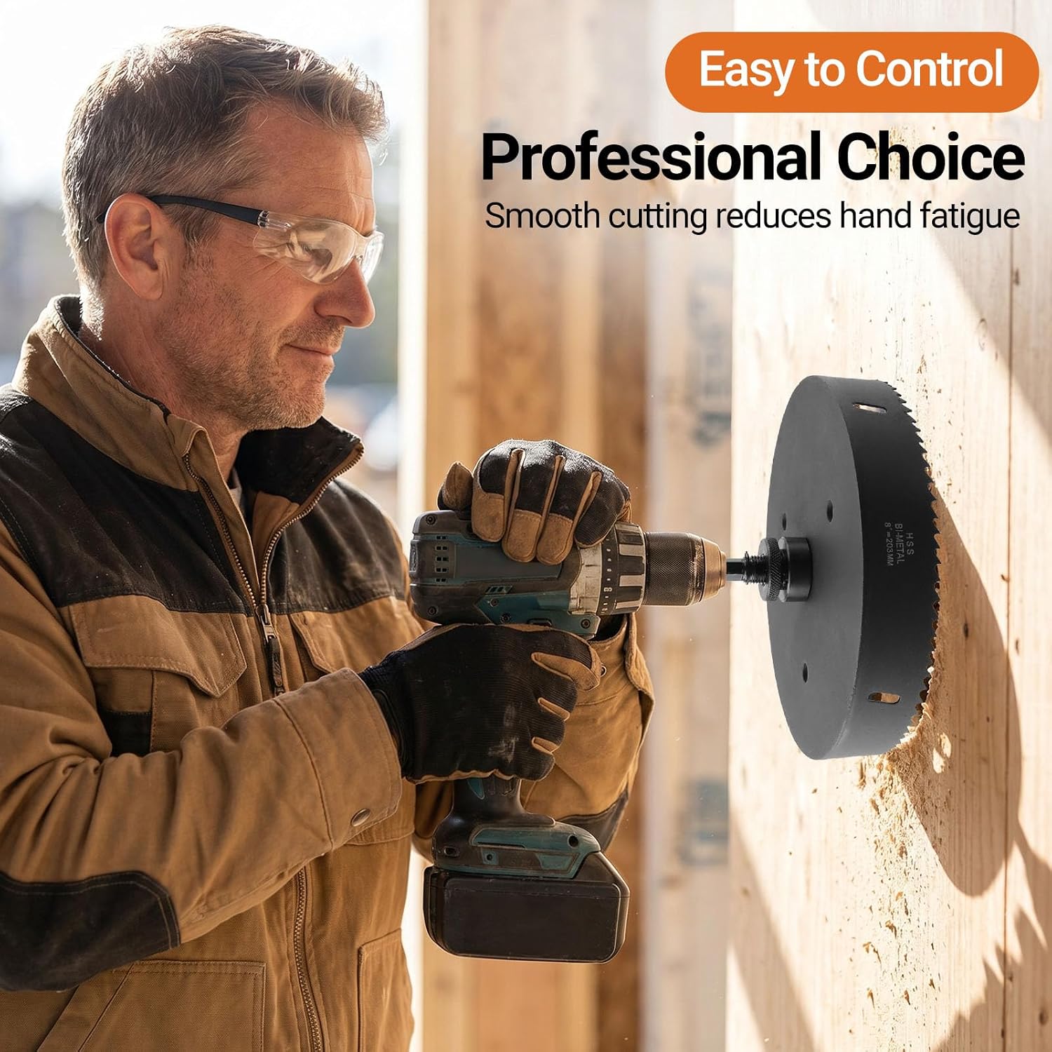 Hole Saw 8-inch Metal Hole Saw Kit Set Bi-Metal Hole Cutter Drill photo 9