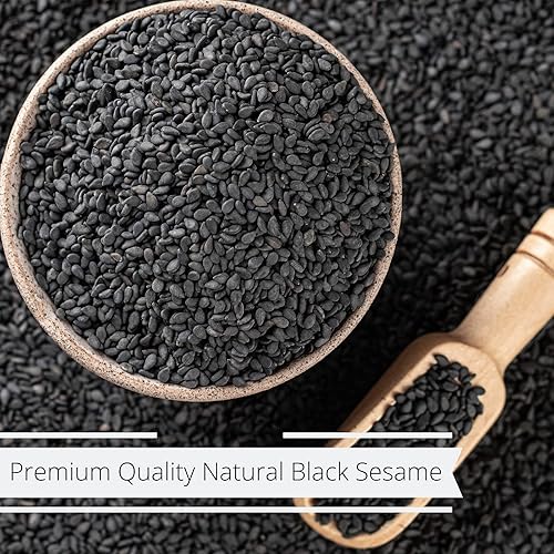 Miniatura 2 de Semillas enteras de sésamo negro por Its Delish, tarro jumbo de 2 libras | Semilla de sésamo negro entera natural y kosher para sushi, bagels,