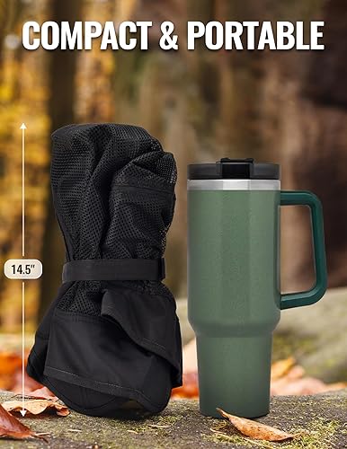 Miniatura 3 de Sillas portátiles para adultos plegables, de instalación rápida, ligera y pequeña silla plegable con soporte para tazas, bolsillo lateral y bolsa de