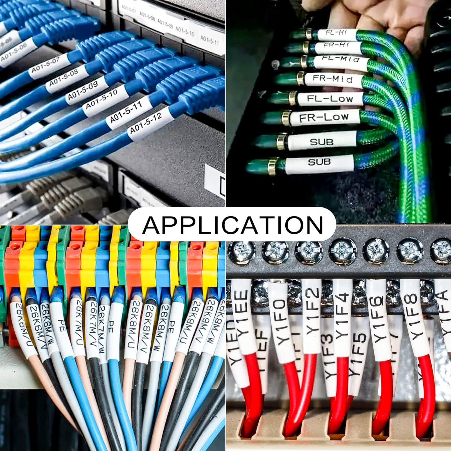 BOYEEZON 2Pack Compatible with Brother Heat Shrink Tube Label Tape HSe-231 HSe-631 Black on White/Yellow 11.7mm x 1.5m Work for PT-D210 PT-D400 PT-E300 PT-E500 PT-P750WVP Printer, 0.46''x 4.92ft - Image 6