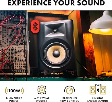 Rane ONE MKII DJ Controller and M-AUDIO Forty Sixty Pair Studio Monitors for Studio Recording, Music Production, Podcasting, Streaming
