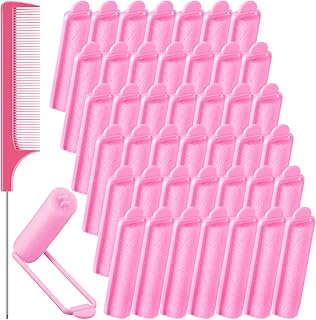 43 Pieces Foam Sponge Hair Rollers Set, Soft Sleeping Hair Curlers 0.59 Inch Flexible Hair Styling Sponge Curler and Stain...