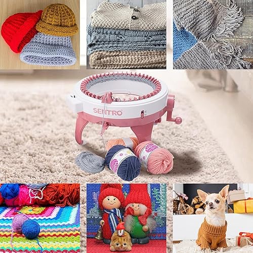 Miniatura 3 de Cyllde Tejer hine, Tejer hine 48 agujas con contador de filas, dos tejer s, adecuado parassombreros, bufandas, guantes, s, etc (48L)