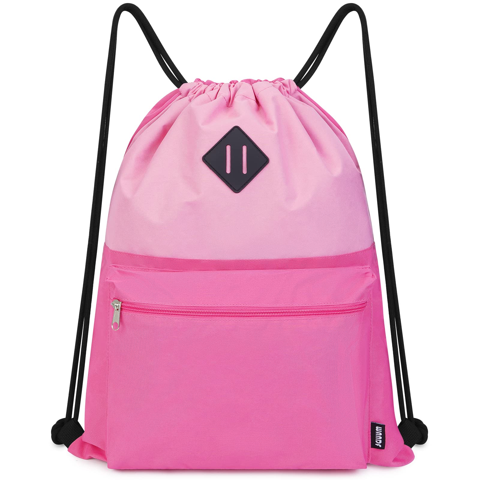 WANDF Mochila con cordón, bolsa de gimnasio deportiva con compartimento húmedo, mochila con cordón resistente al agua, bolsa con cincha para hombres y mujeres