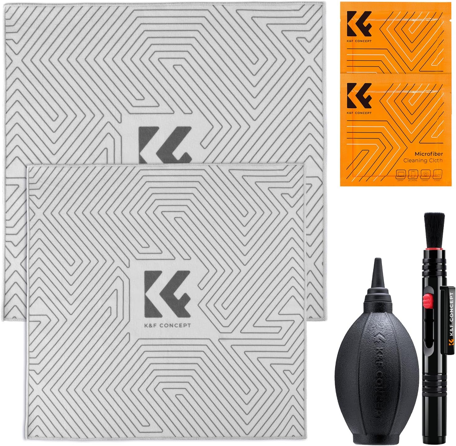 K&F Concept 4-in-1 Camera Lens Cleaning Kit with Lens Cleaning Pen+Lens Camera Protective Wrap