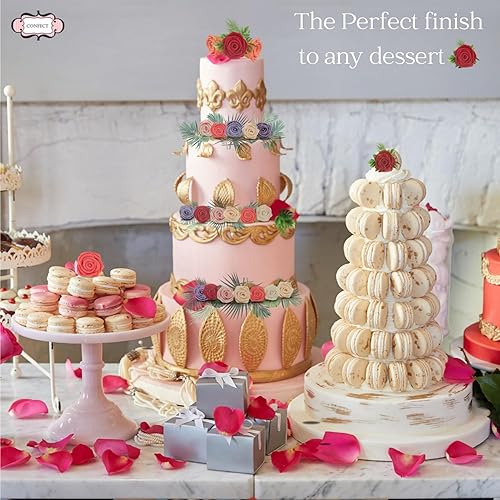 Miniatura 6 de Confect Decoración comestible para tartas de San Valentín para cupcakes  Decoración para pasteles del día de San Valentín  Rosas para decoración de