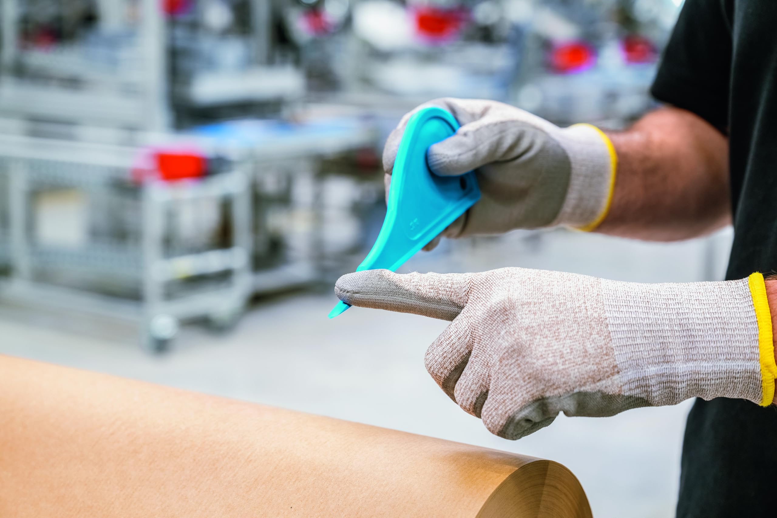 MARTOR 10x SECUPLUS 210 Sicherheitswerkzeug, klingenlos, Rollenware | Abgeschrägte Kante, Papierlagen spalten, ergonomisch, Produktion & Logistik, No. 210001.13