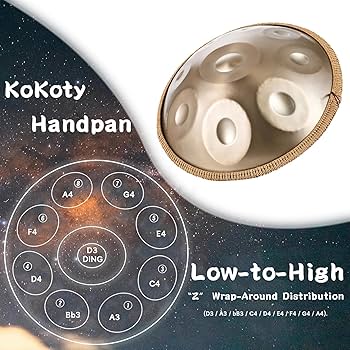 Amazon | ハンドパン 9音/10音/12音 楽器 KoKoty Handpan Drum
