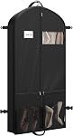 Simple Houseware 43-Inch Travel Garment Bag with Pockets for Suits, Dresses, Coats, Heavy Duty 300D Polyester