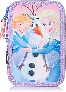 Cerdá Giotto Frozen Astuccio Triplo, 42 pezzi Accessori Scuola, Multicolore
