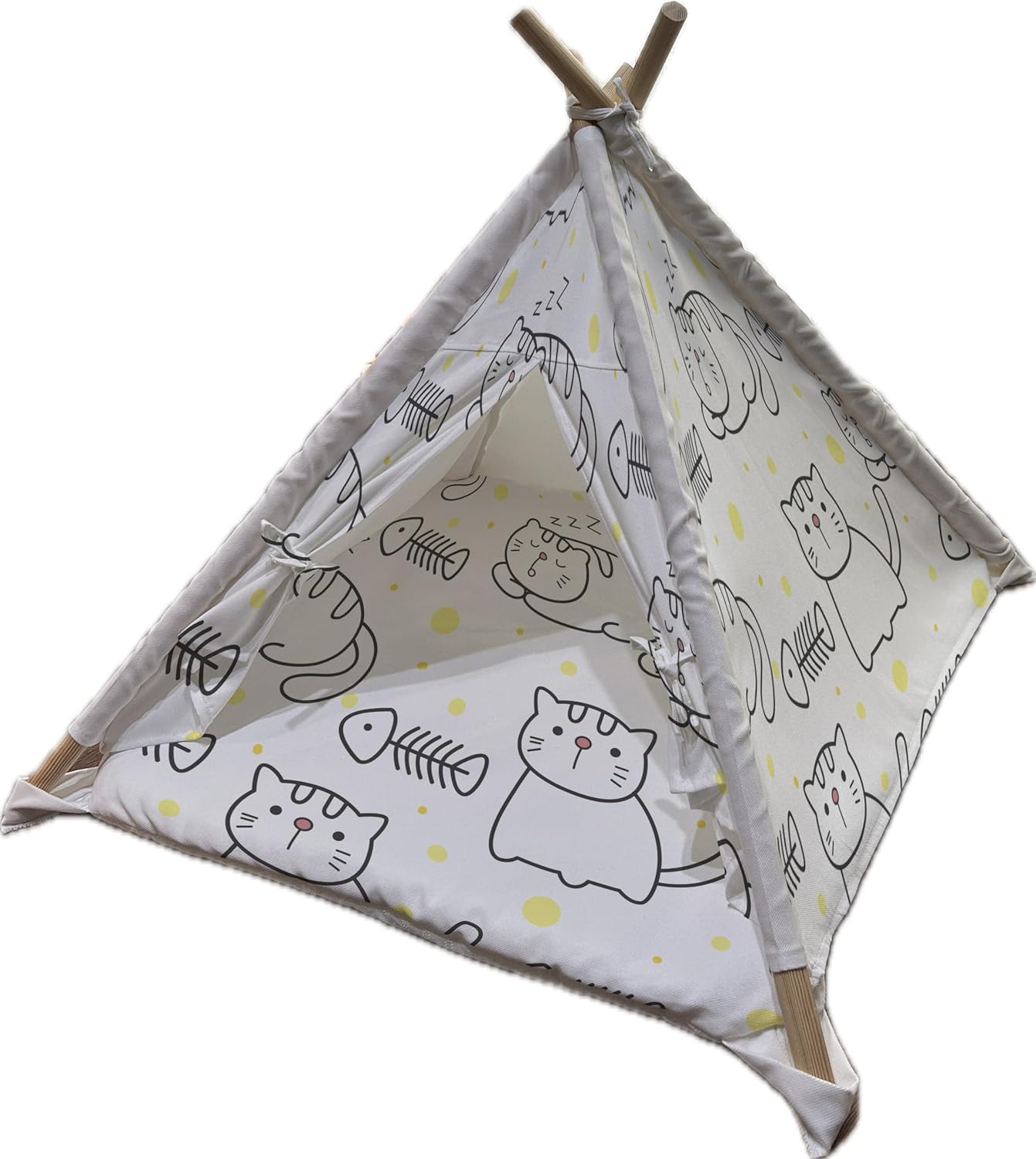 Pet Tent, pet Teepee, cat Teepee, Dog Teepee, cat House, Dog House, Teepee for Pets 60