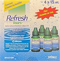 Vista 3 de Gotas lubricantes para los ojos Refresh Tears 4x15 ml, 1x5 ml