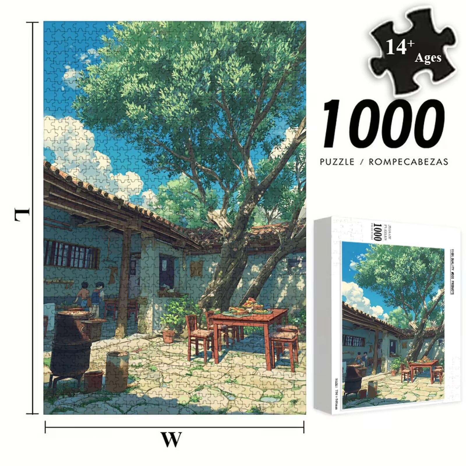 3000 Pezzi Puzzle Adulti - Albero & Cabina - Fabbricazione in Legno Robusto (Forma Classica) - Decorazione Murale con Poster - Prodotto Riservato ad Adulti e 14 Anni in Su (111x87cm) P3#926