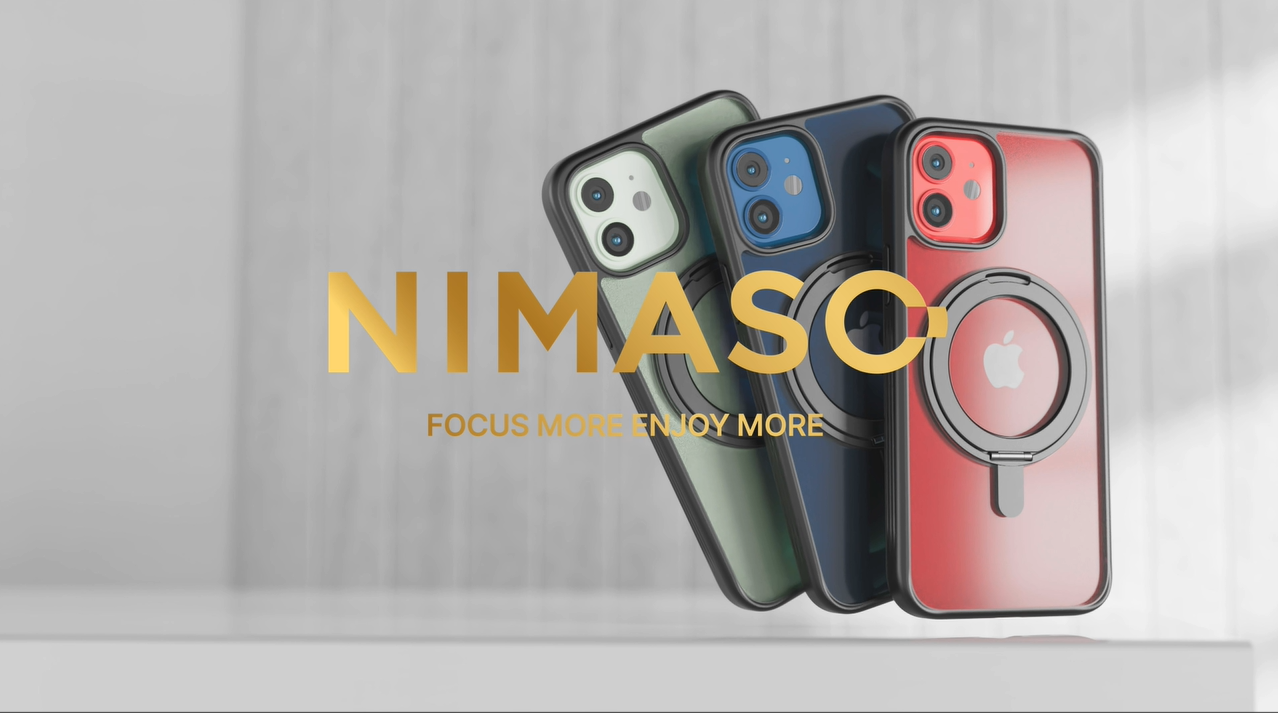 Amazon.co.jp: NIMASO iPhone 12/12Pro用ケース 回転スタンド MagSafe