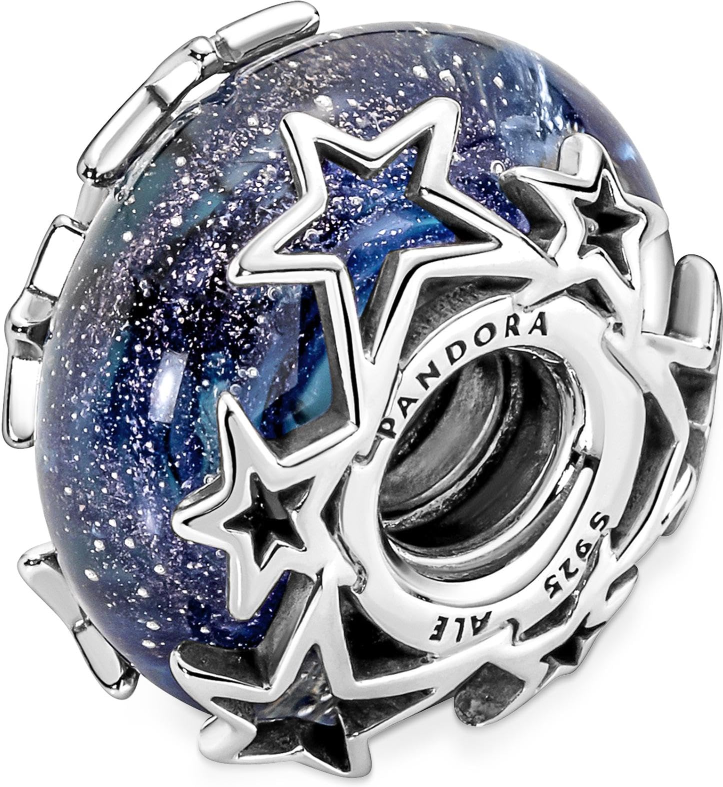 Pandora Galaxis Blau & Stern Murano-Glas Charm 790015C00 Pendente