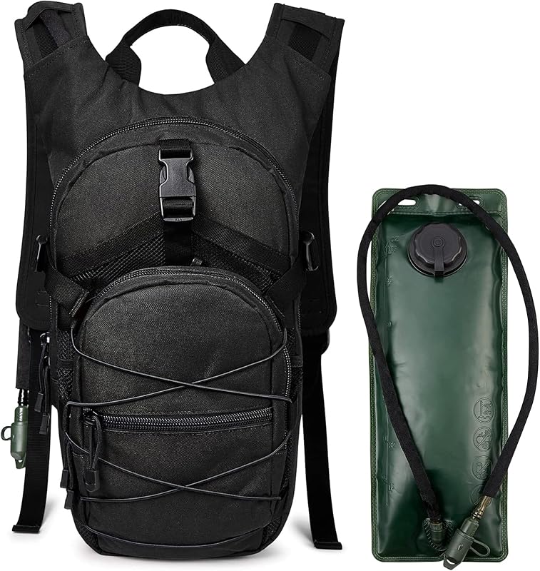 Mochila de Hidratación G4Free con Vejiga de 3L para Deportes al Aire Libre | Bolsa de 3L + Mochila de 15L, Poliéster 600D, Válvula de mordida de liberación rápida, 2 bolsillos delanteros + 1 principal, para senderismo/correr/ciclismo