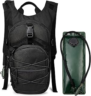 black hydration pack