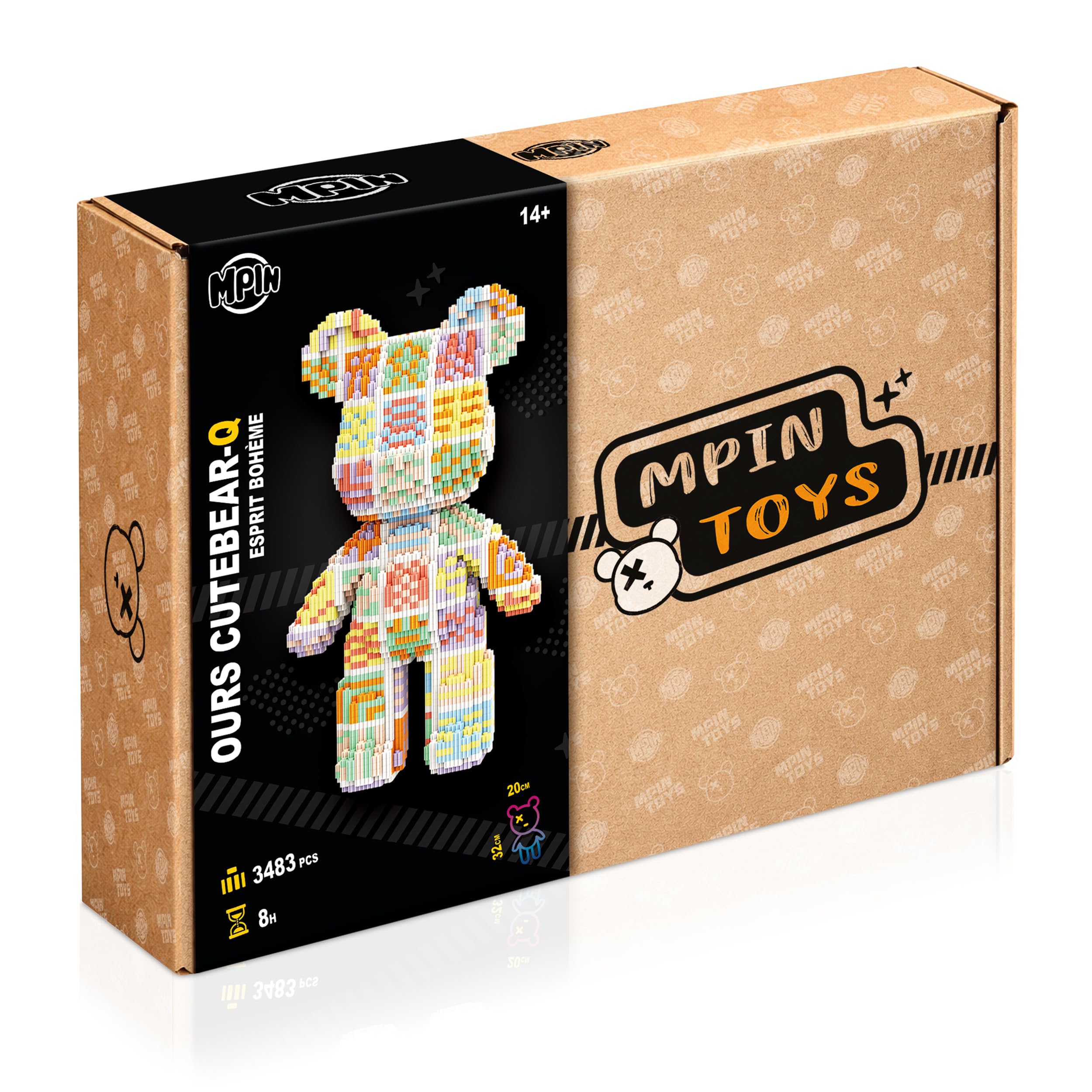 Bohemian – Bloques de construcción 3D (3483 piezas) – Micro Ladrillos Mini Building Blocks – Juego de construcción para adultos y adolescentes 14+ – 32 cm – Maqueta DIY Desafío creativo – Idea de