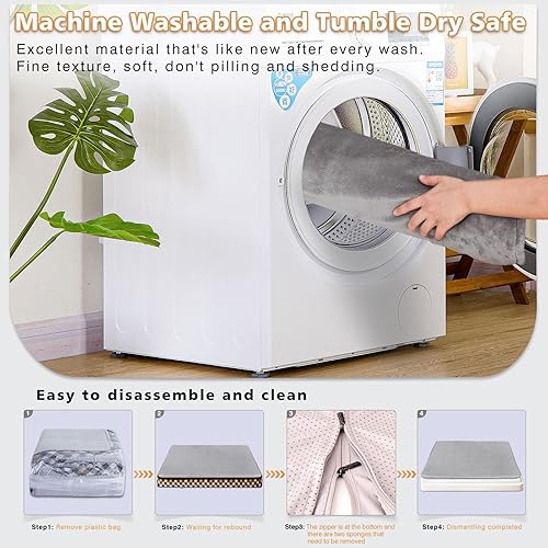 Miniatura 7 de Magic Dog Camas ortopédicas para perros extragrandes  Cama para perro XXL súper suave de 2 capas de espuma de alta densidad, sin instalación,