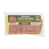 Vista 1 de Wellshire Farms, tocino orgánico de pavo sin curar, 8 oz