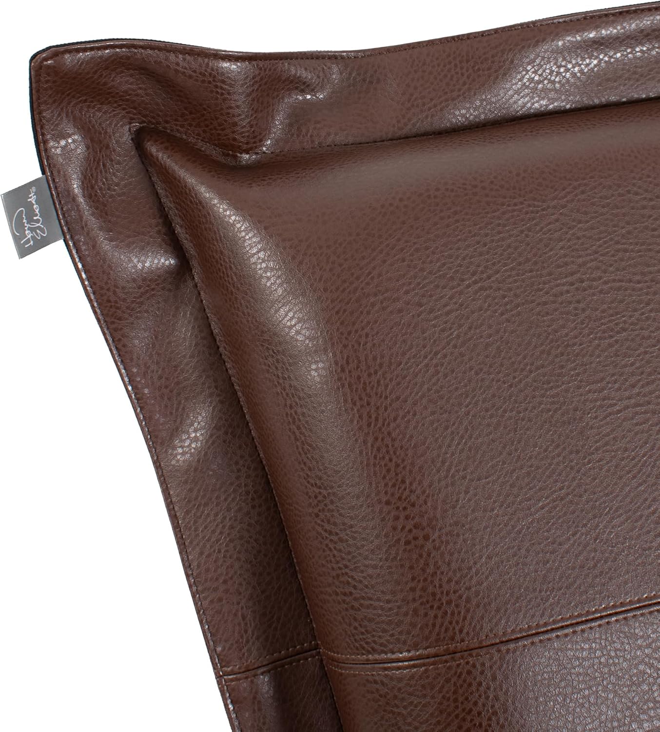 Howard Elliott Collection Puff Chair Cushion Cover Replacement Slipcover Exclusively Made for Howard Elliott Puff Chair Cushion, 100% Polyester Fabric (Cushion Not Included), Avanti Pecan
