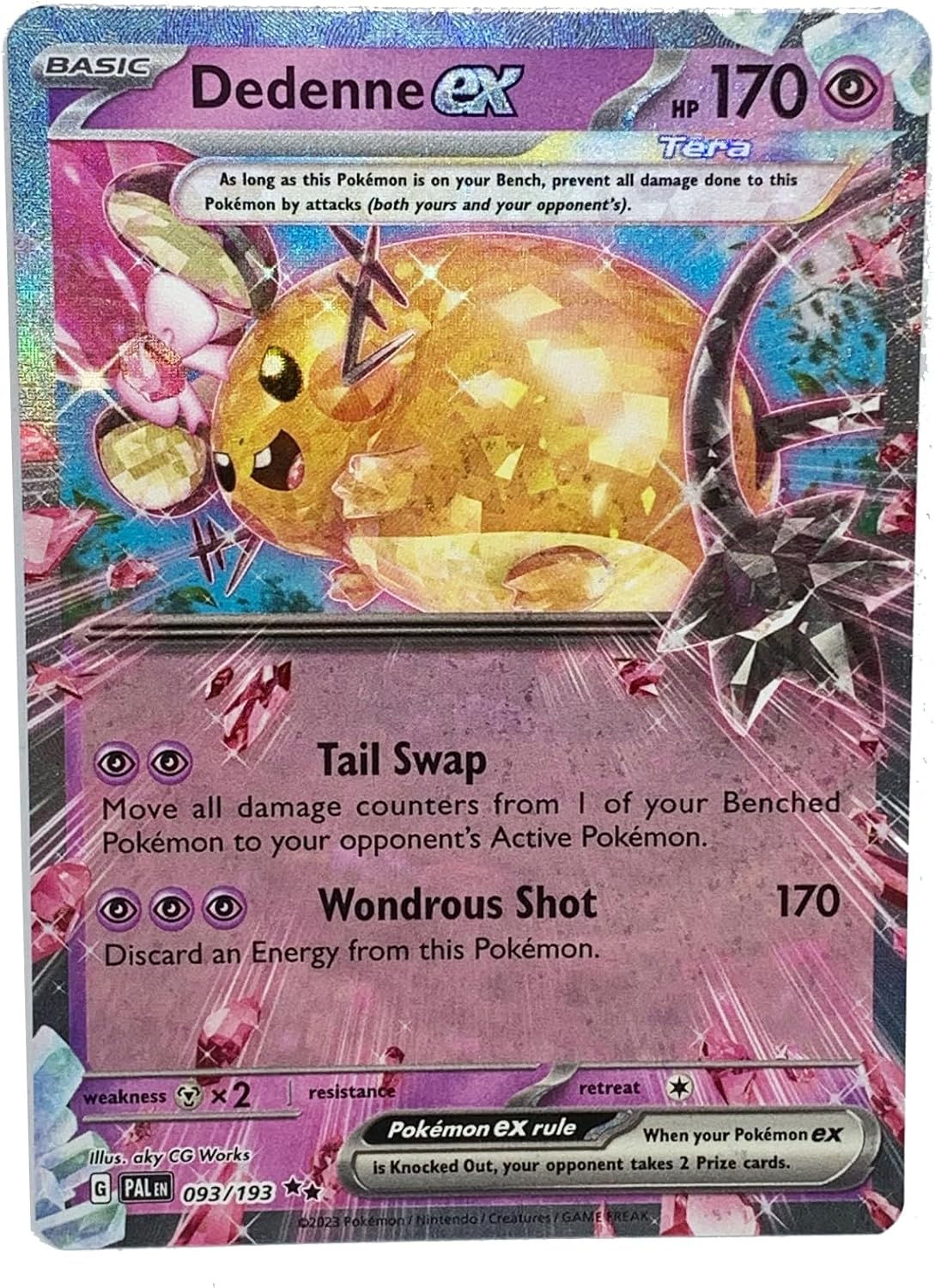 Pokemon - Dedenne ex 093/193 - Paldea Evolved Double Rare