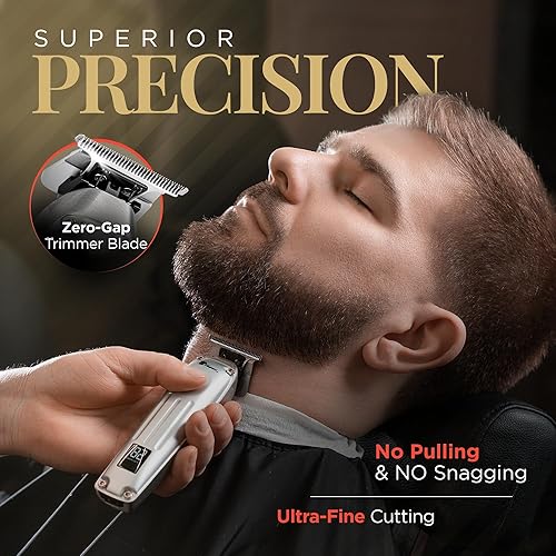 Miniatura 5 de Fagaci Cortadora de pelo profesional para hombres con precisión superior, juego de cortapelos y recortadores de peluquería sin escobillas, kit de