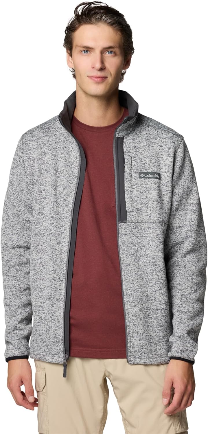 Columbia Men's Sweater Weather Full Zip, City Grey Heather, Small - Image 7