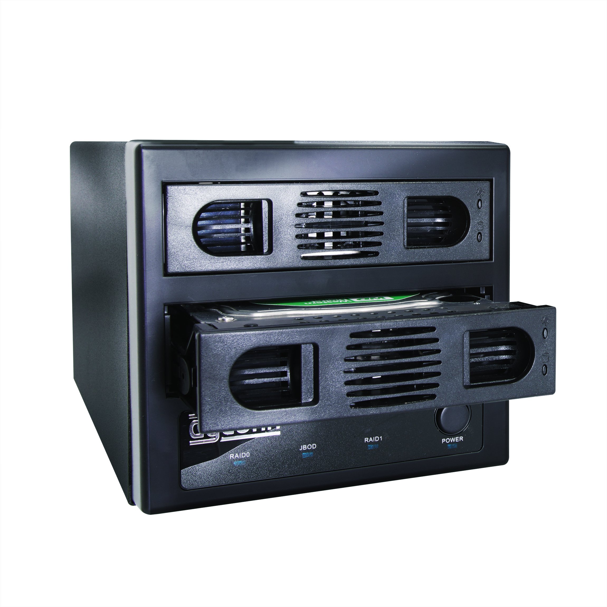 Raid Vault - Carcasa USB 3.0 de 2 bahías para disco duro de 6.3 cm/8.9 cm