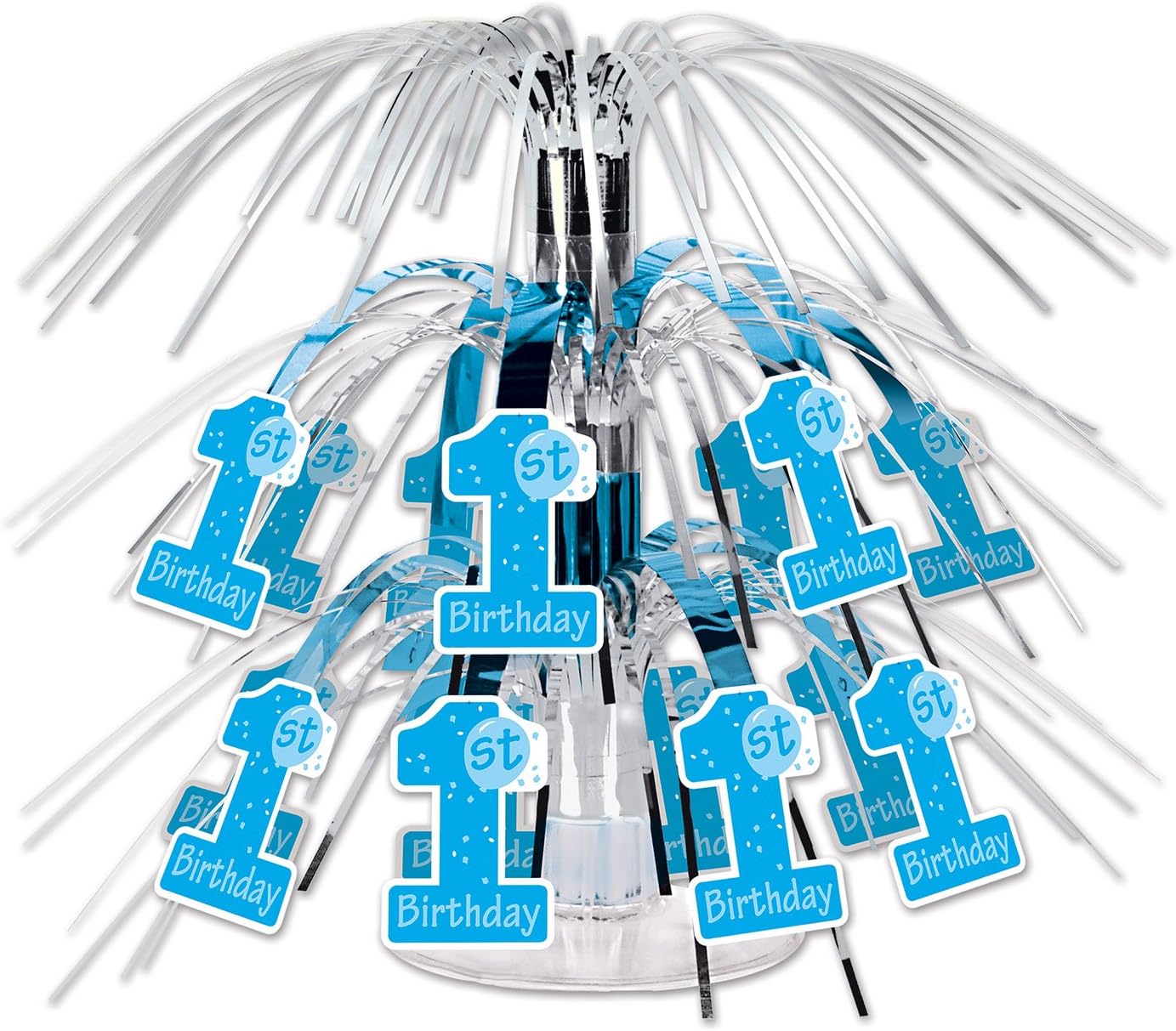 Beistle 1st Birthday Mini Light Blue Cascade Centerpiece