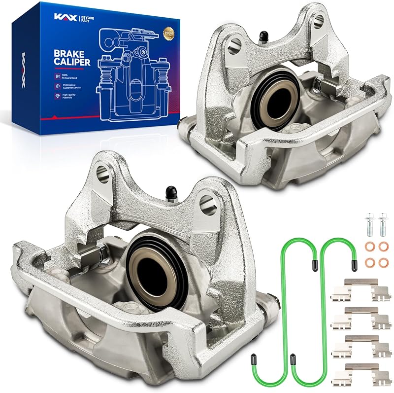 Par de pinças de freio a disco traseiras KAX com suporte 18B5030 e 18B5031 para Chevrolet, GMC e Cadillac