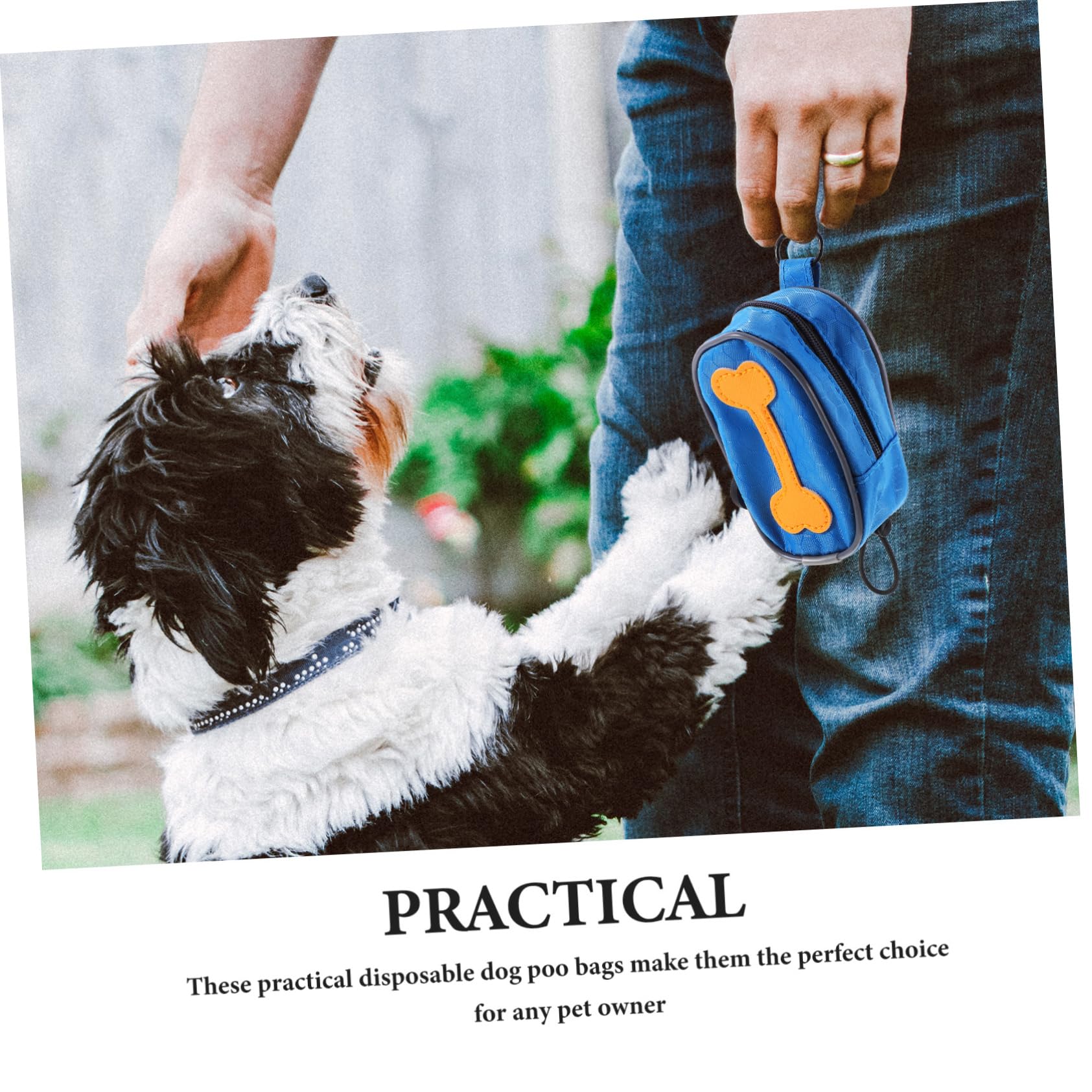 PartyKindom 8rollos Bolsas De Para Excrementos De Perro Bolsa Con Para Correa Desechables Para Pasear Perros