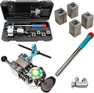 RQG Brake Line Flaring Tool Kit, 45 Degree Single/Bubble/Double Pipe Flare