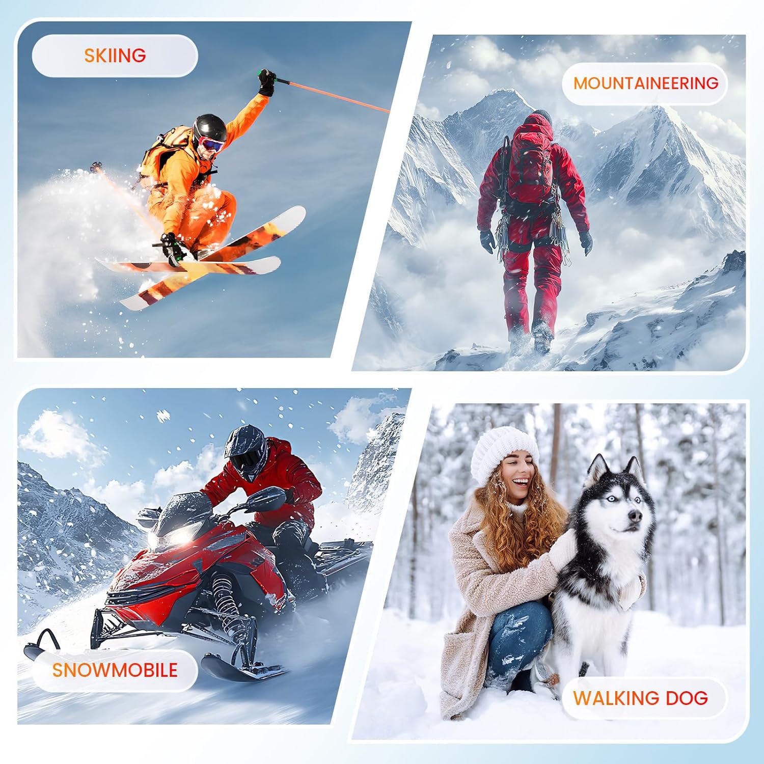 WASOTO Heated Gloves for Men Women,7.4V Battery 22.2WH Rechargeable Electric Heated Leather Gloves for Winter Outdoor Work Motorcycle Riding Skiing Snowboarding Hiking Camping Raynaud - Image 5