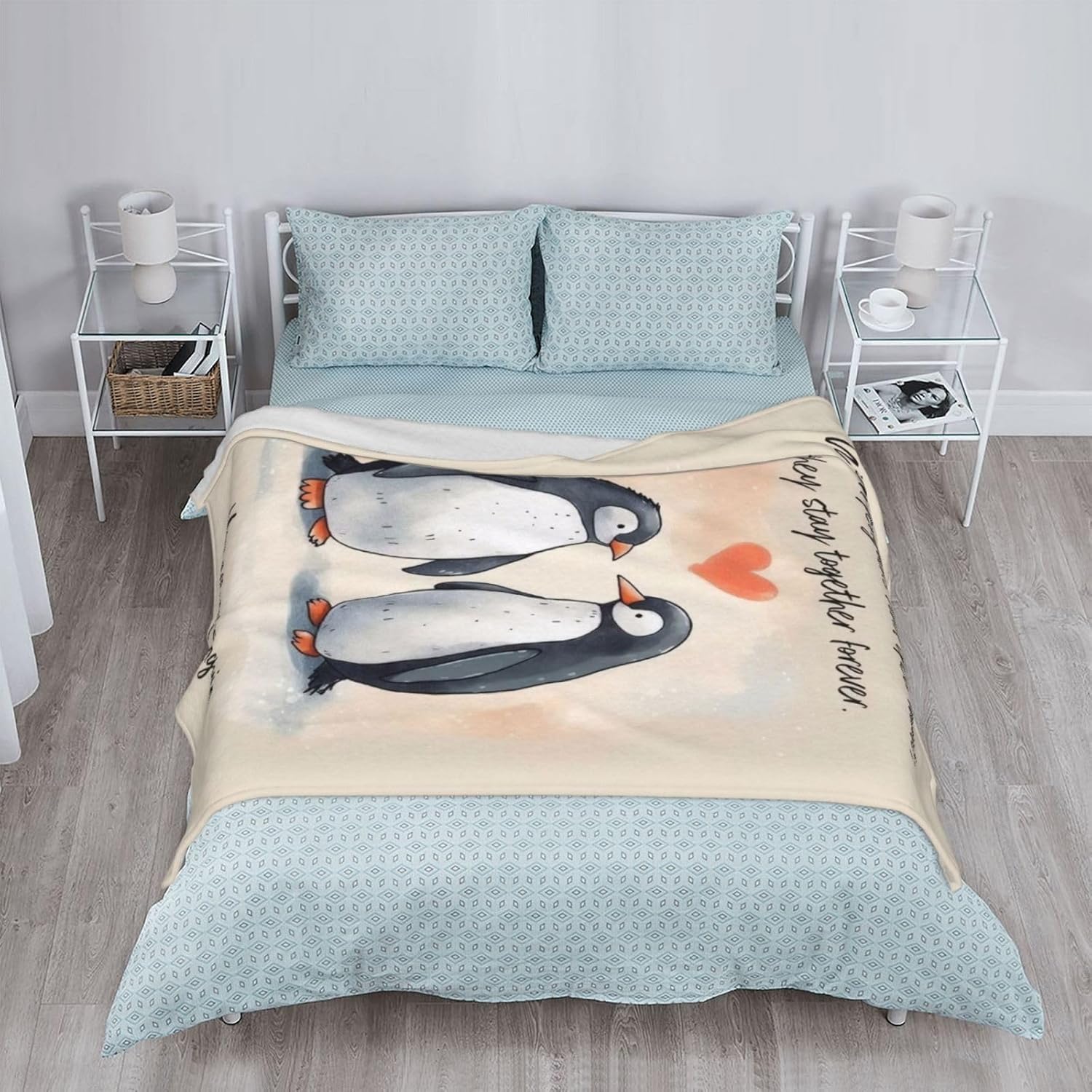 Anniversary Blanket Gifts for Women Men, Romantic Gifts for Her Him, Birthday Gifts for Boyfriend Girlfriend, Wedding Gifts for Wife Husband Couple, 60'' x 50'' - Image 6