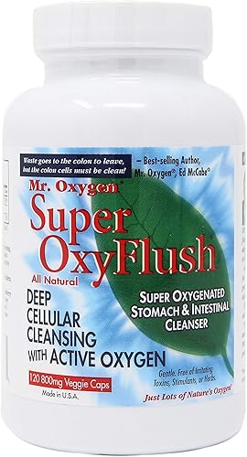 SUPEROxyFlush® Unleashed! Absolute TOP Mejor limpiador de colon! 120 cápsulas