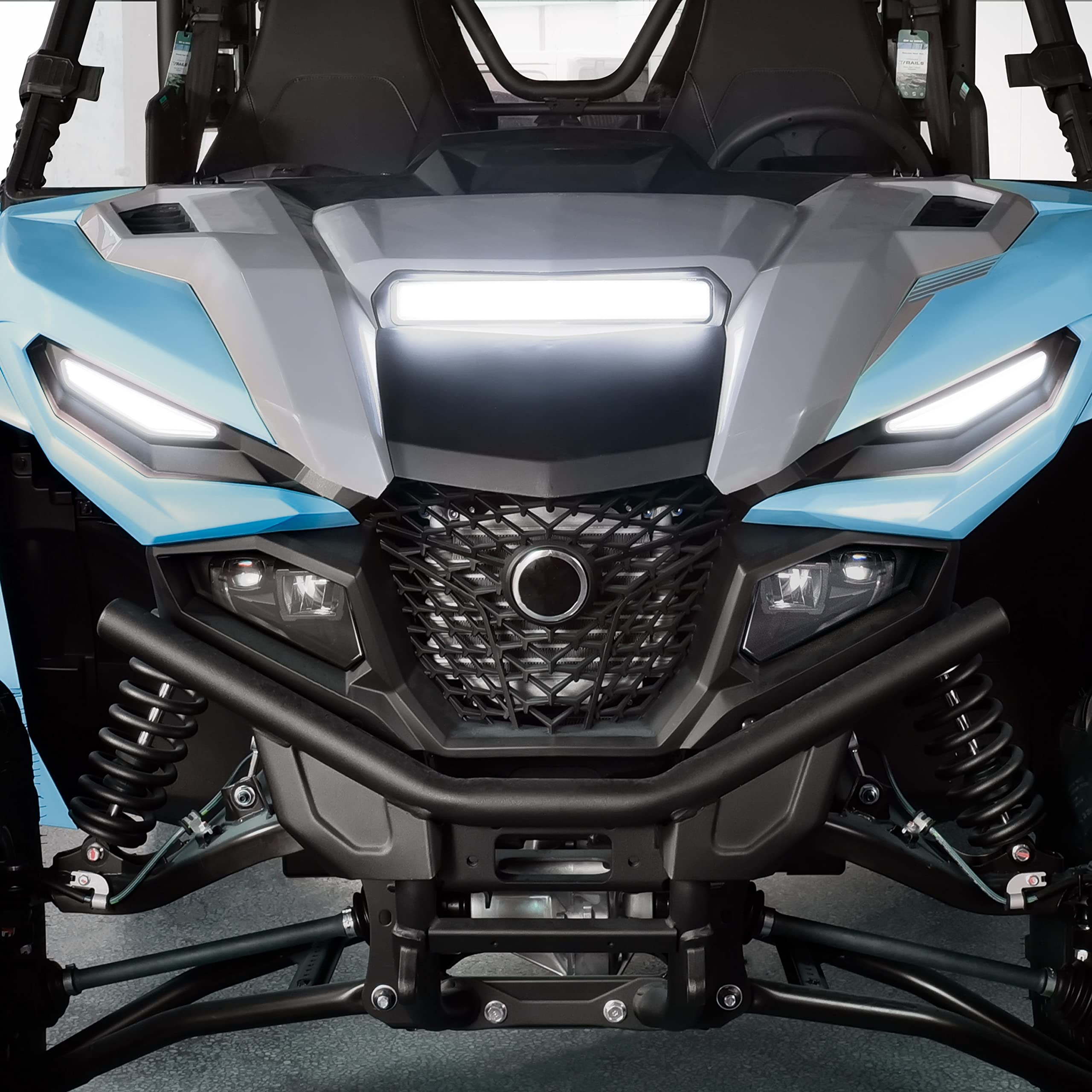 KATIMOTO LED Hood Scoop Light with Start Animation for Yamaha RMAX 1000 21-25, Front Auxiliary Light Hood Panel Lamp for Yamaha Wolverine RMAX2 1000 / RMAX4 1000 2021-2025 Accessories (1PCS)