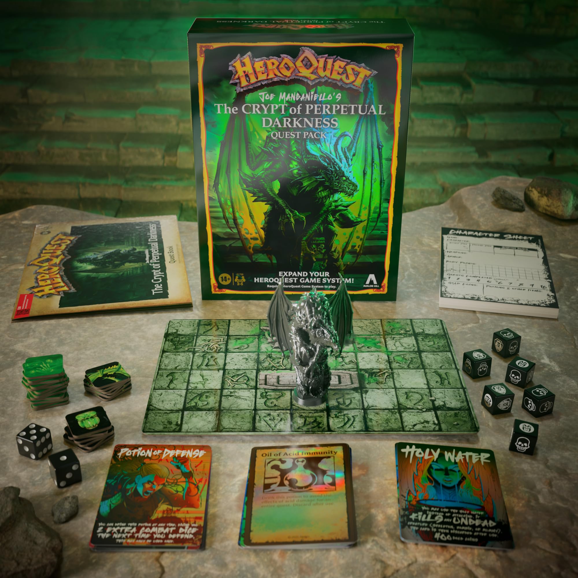 Avalon Hill HeroQuest The Crypt of Perpetual Darkness Quest Pack 2-5 graczy 14+