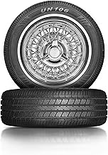 Set of 2 (Two) Travelstar UN106 All Season 14mm White Wall Radial Passenger Car Tire - 155/80R13 79T