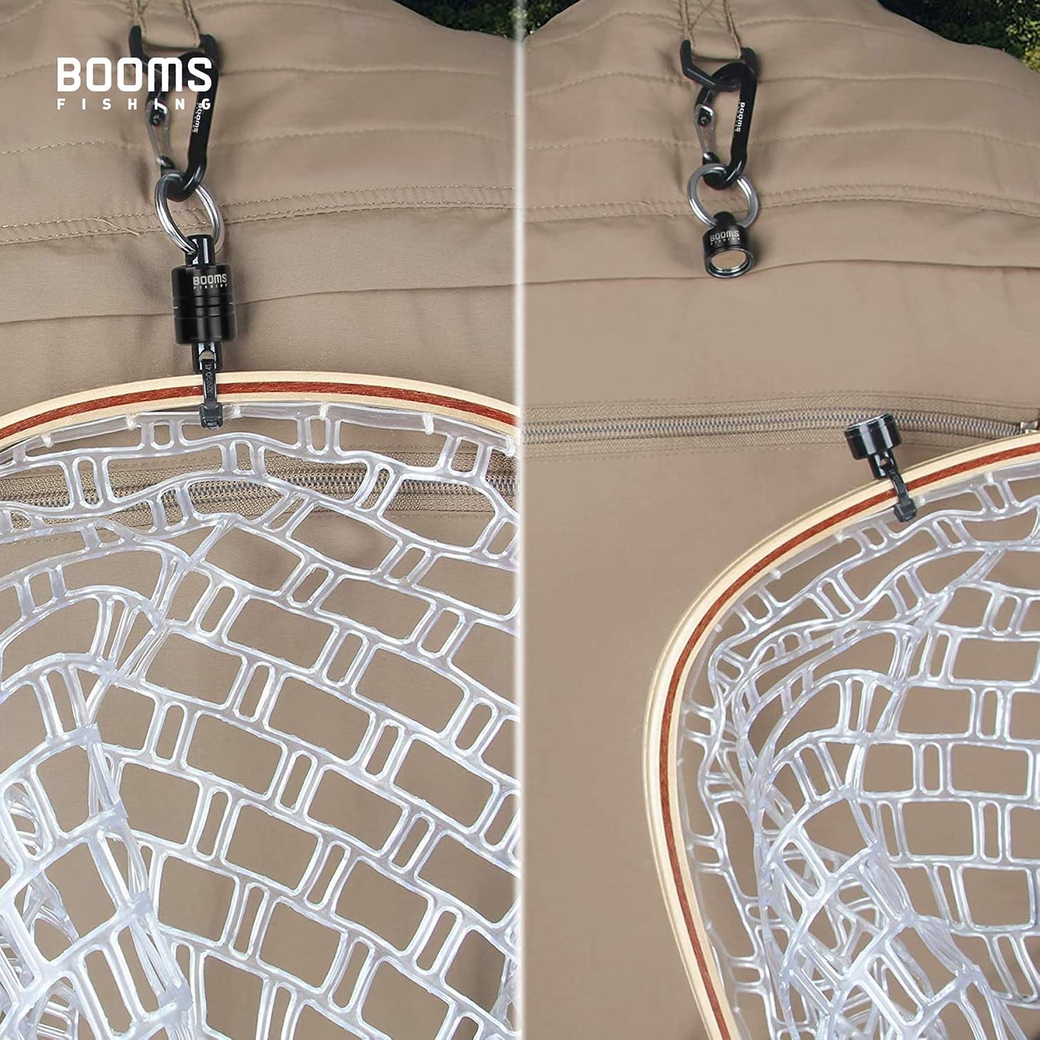 Booms Fishing MN2 Magnetic Net Release Holder for Fly Fishing image 3