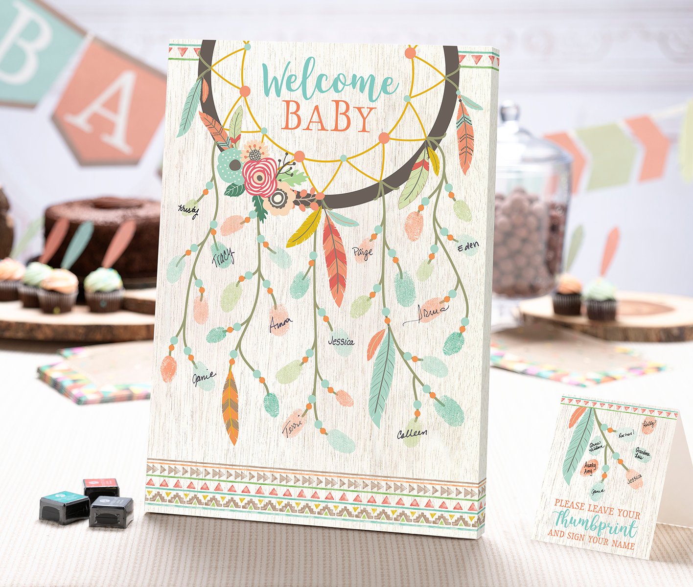 Bridal Shower Sign Lllan Rose Twnkle, Twnkle Baby Shower Framed - Main Image