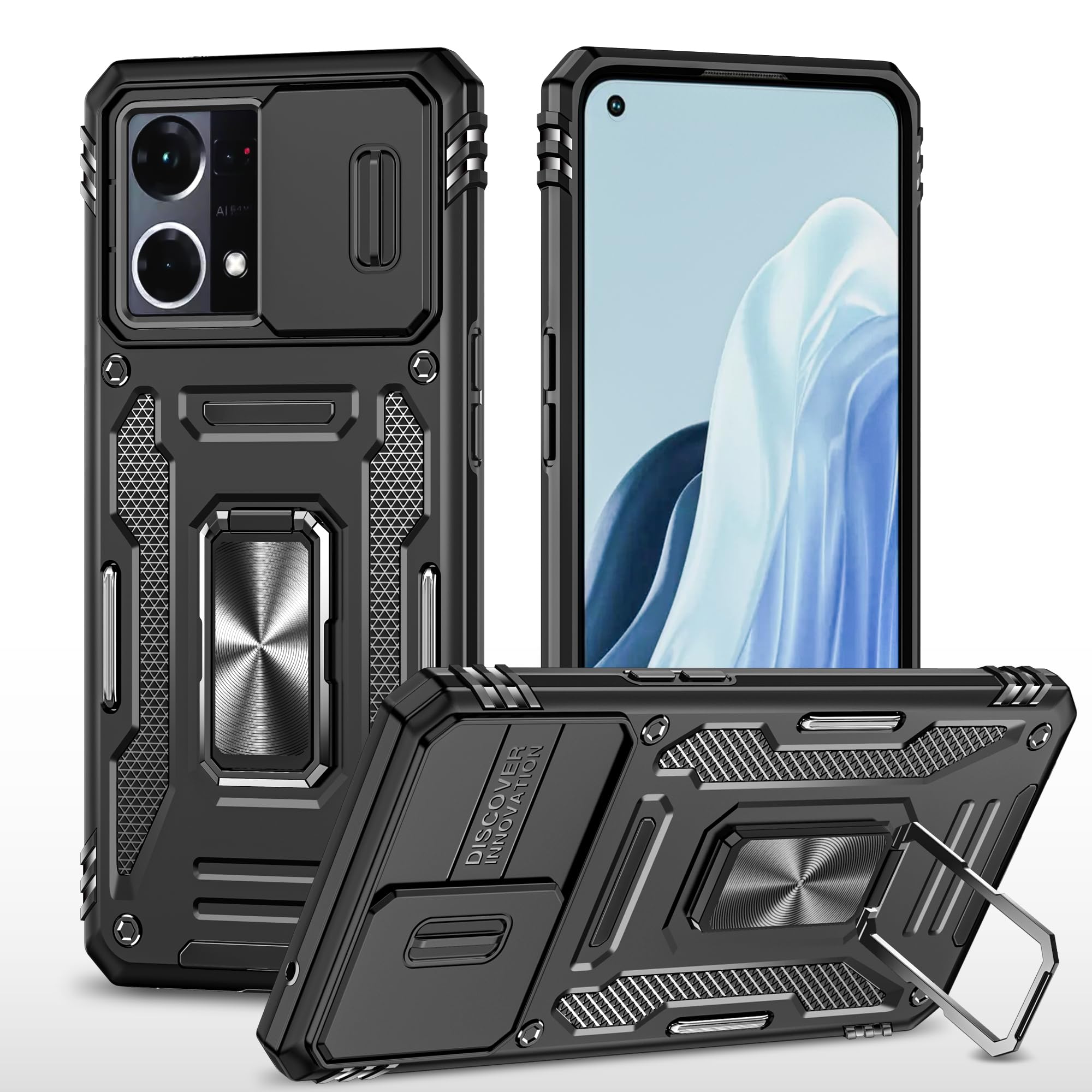 Samsung Galaxy S21 Camera Case - Slide Cover & Ring Holder -16