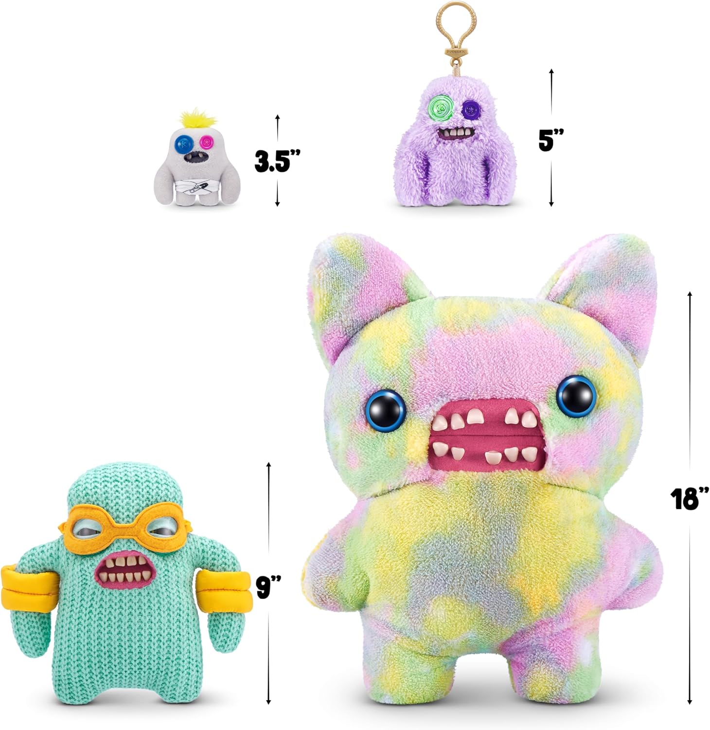 Fuggler Vacay Vibes by ZURU, Funny Ugly Monster, Plush, Collectible, Toy (Mr Needles - Mint)