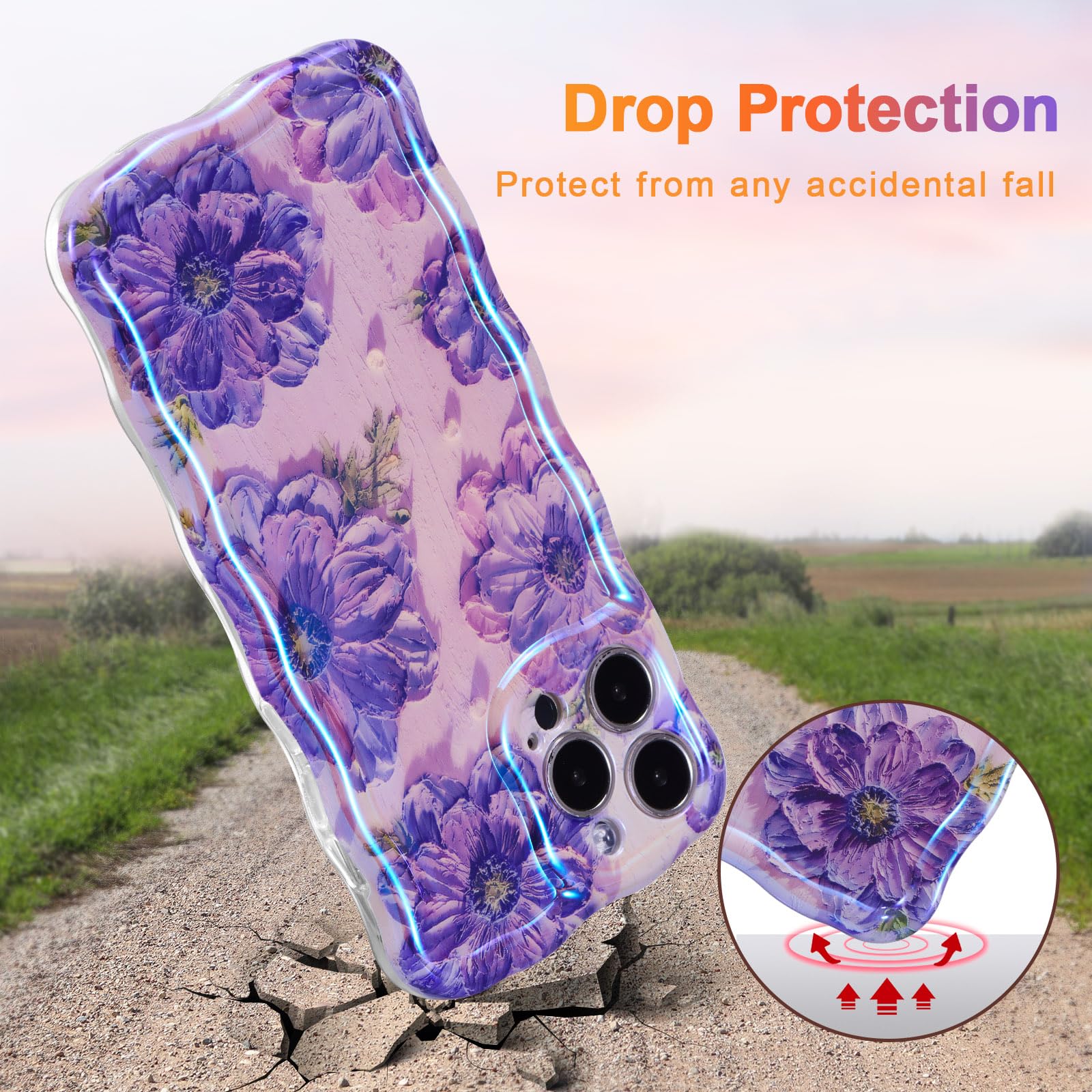 Amazon.com: EYZUTAK Case for iPhone 16 Pro, Colorful Retro