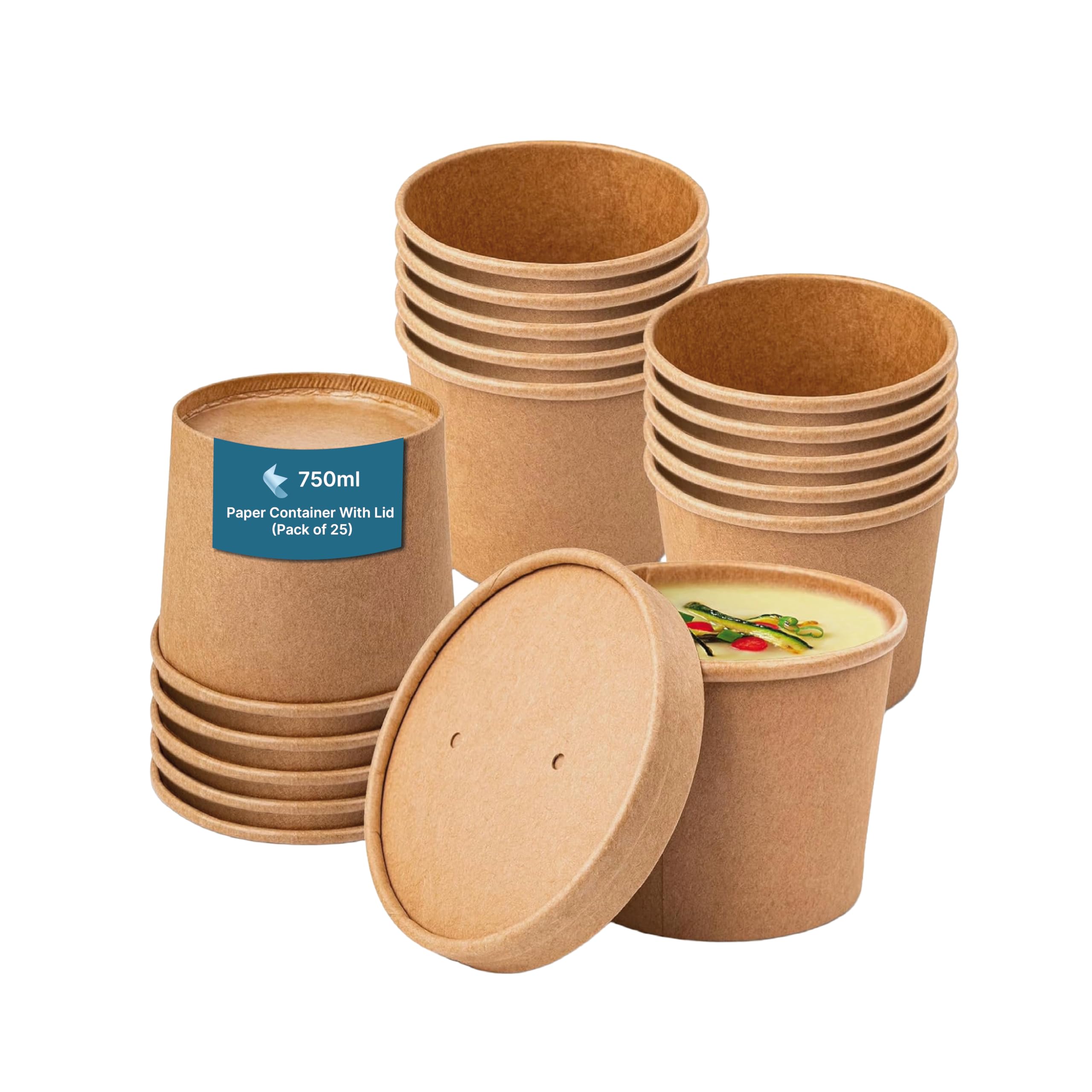 Eco-Friendly Paper Food Containers with Lids -26