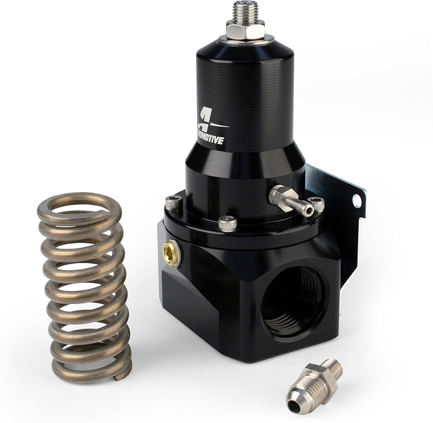 Aeromotive Extreme Flow EFI Fuel Pressure Regulator for Belt/Hex Drive Pumps - 30-120 PSI Adjustable, Boost Reference Return Style Fuel Regulator for EFI Systems, -12 ORB Ports - 13137