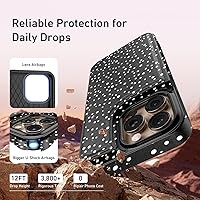 Vista 217 de LETO para iPhone 15 Pro Funda tipo cartera - Tapa tipo folio con patada - Diseños de moda - Tarjetero - Funda protectora para mujeres y niñas - 6.1